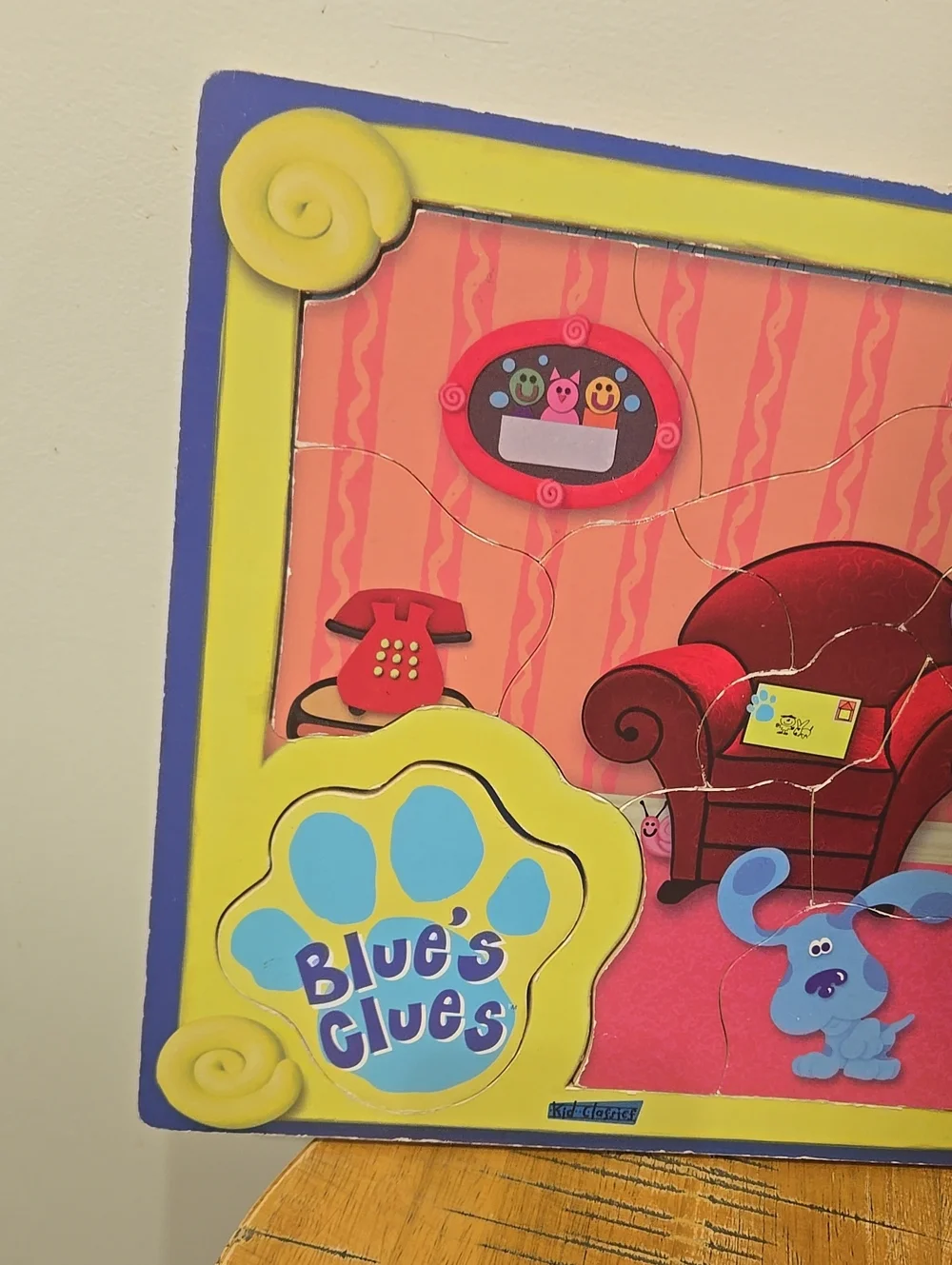 Vintage 1998 Blues Clues Wooden Puzzle